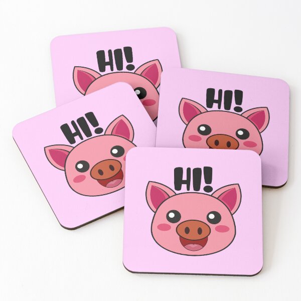 Item preview, Cute Pig Saying Hi - Kawaii Pink Pig Waving Hello Pastel Aesthetic Gift designed and sold by Mr-Ma-Studio.