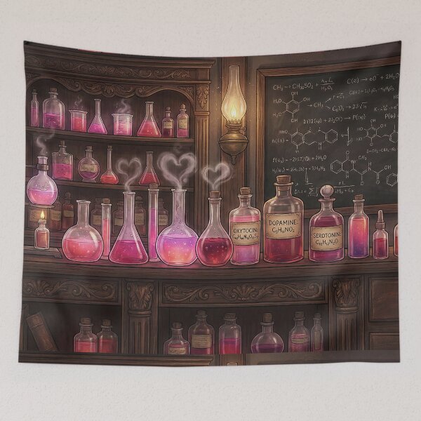 Item preview, The Chemistry of Love - Dark Academia Potion Shel designed and sold by SavinMercantile.