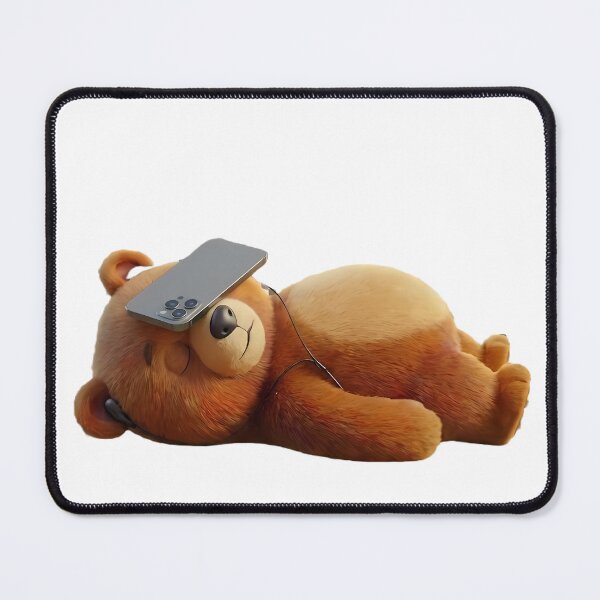 Item preview, Nap Time Fail" - Sleeping Cute Bear with Phone on Face designed and sold by KayaVisuals.