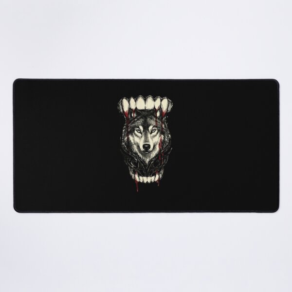 Item preview, Vampire Teeth Biting Wolf - Bloody Supernatural Grunge designed and sold by SC-Shop-.