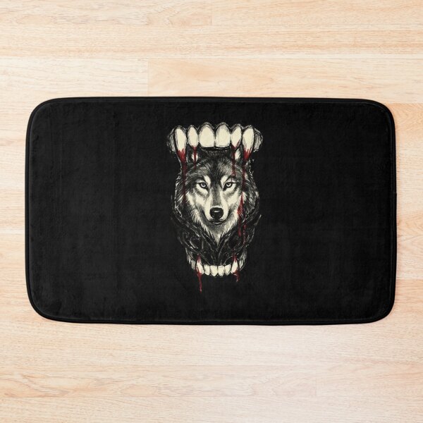 Item preview, Vampire Teeth Biting Wolf - Bloody Supernatural Grunge designed and sold by SC-Shop-.
