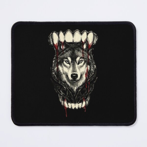 Item preview, Vampire Teeth Biting Wolf - Bloody Supernatural Grunge designed and sold by SC-Shop-.