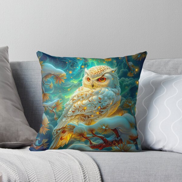Item preview, Snowy Owl in Winter Forest designed and sold by MargaretWiktor.