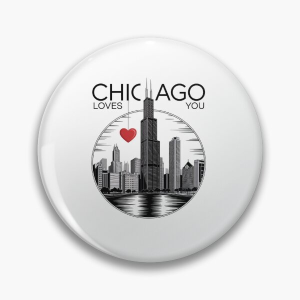 Item preview, Chicago Ringer Chicago Loves You City Skyline Souvenir  designed and sold by namibambam.