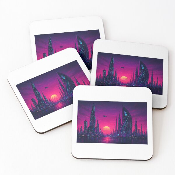 Item preview, Purple futuristic City designed and sold by eliasase.
