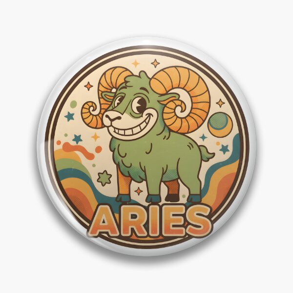 Item preview, Groovy Baran Znak Zodiaku ,Vintage Aries designed and sold by Artadria.