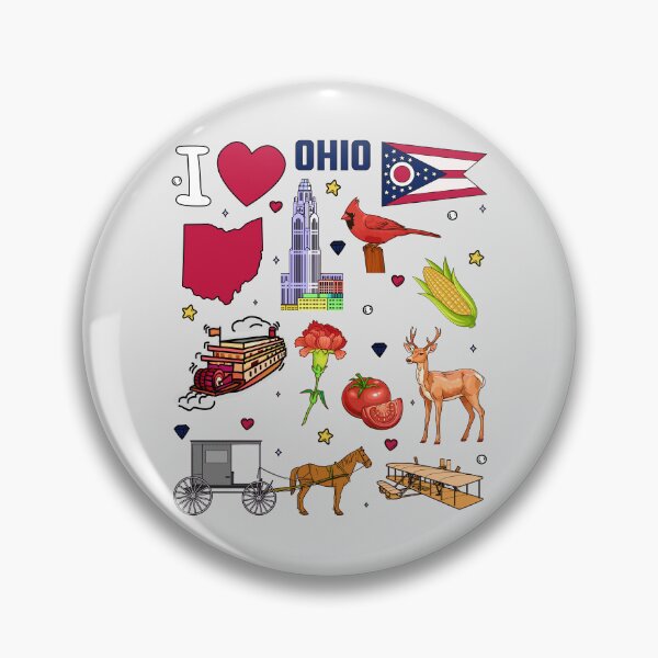 Item preview, Heart of Ohio, Vintage State Pride Collage - Buckeye Land Favorites designed and sold by mashmosh.