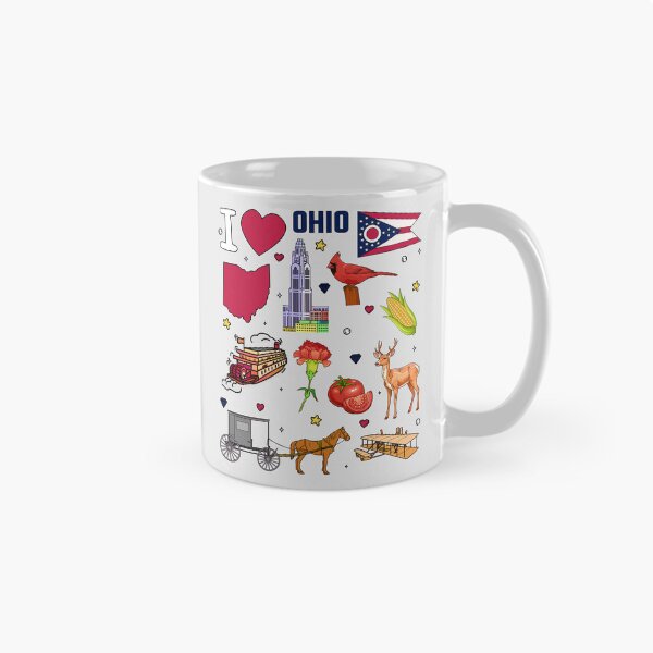 Item preview, Heart of Ohio, Vintage State Pride Collage - Buckeye Land Favorites designed and sold by mashmosh.