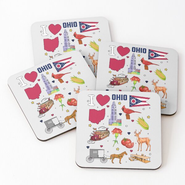 Item preview, Heart of Ohio, Vintage State Pride Collage - Buckeye Land Favorites designed and sold by mashmosh.