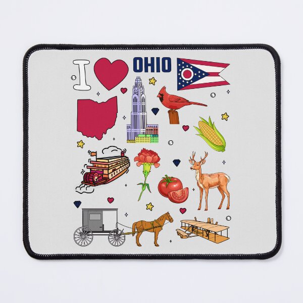 Item preview, Heart of Ohio, Vintage State Pride Collage - Buckeye Land Favorites designed and sold by mashmosh.