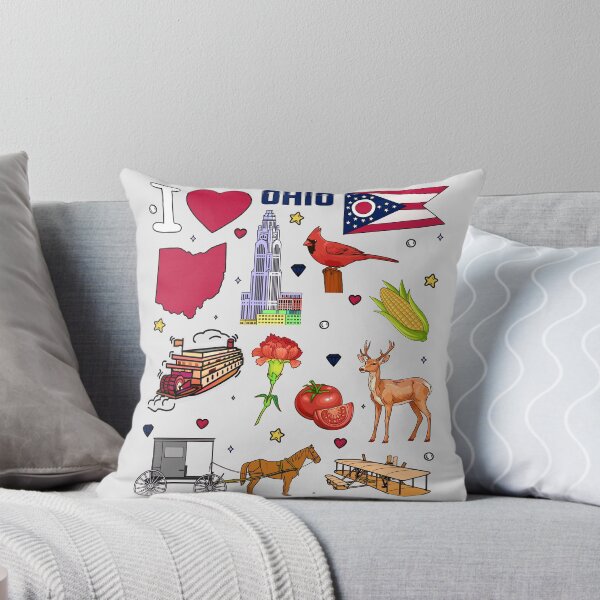 Item preview, Heart of Ohio, Vintage State Pride Collage - Buckeye Land Favorites designed and sold by mashmosh.