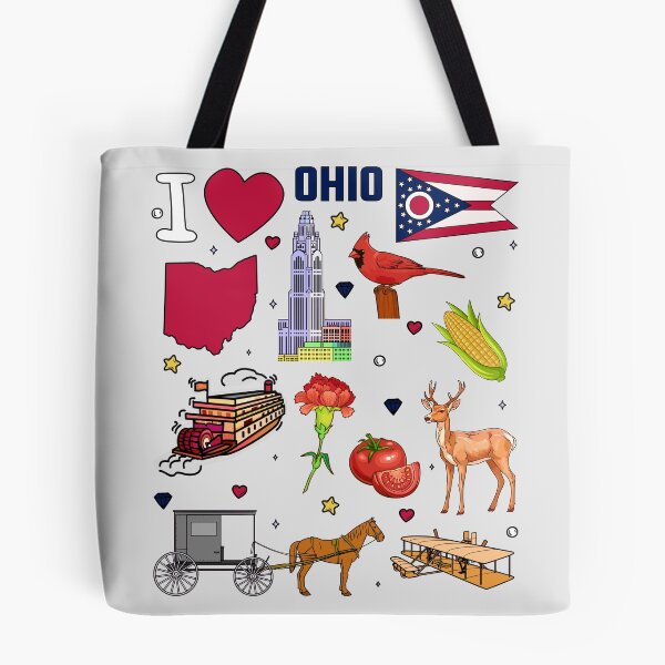 Item preview, Heart of Ohio, Vintage State Pride Collage - Buckeye Land Favorites designed and sold by mashmosh.