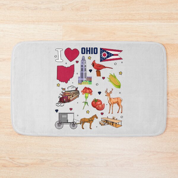 Item preview, Heart of Ohio, Vintage State Pride Collage - Buckeye Land Favorites designed and sold by mashmosh.