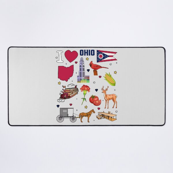 Item preview, Heart of Ohio, Vintage State Pride Collage - Buckeye Land Favorites designed and sold by mashmosh.