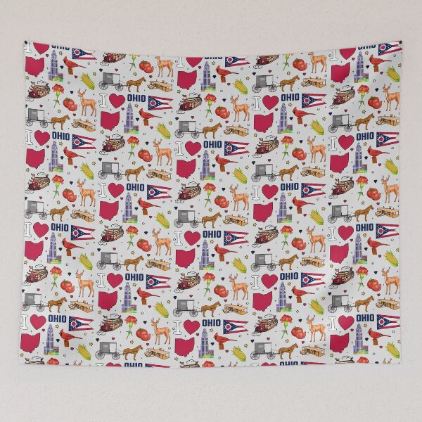Item preview, Heart of Ohio, Vintage State Pride Collage - Buckeye Land Favorites designed and sold by mashmosh.