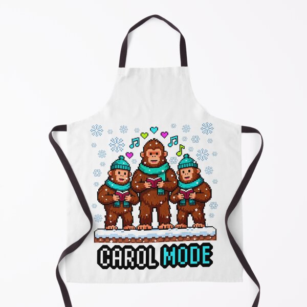 Artikelvorschau, Weihnachtslieder-Modus – Pixel Sasquatch Carolers entworfen und verkauft von gstevensonart.