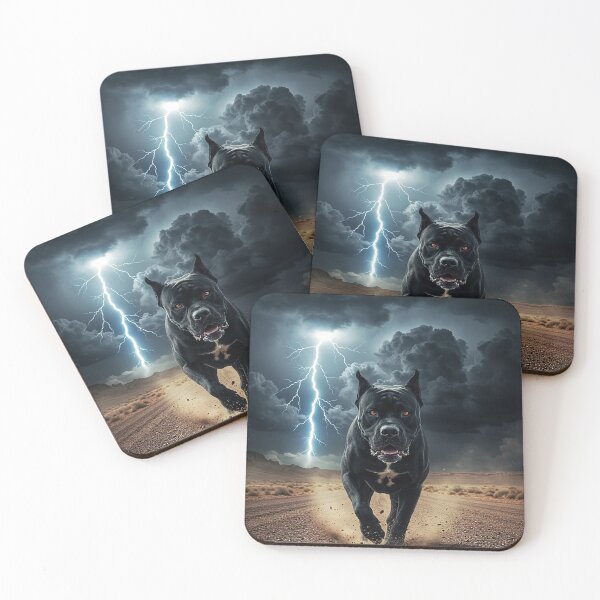 Item preview, Mysterious Dark Dog – Fantasy Creature Illustration designed and sold by Articooler.