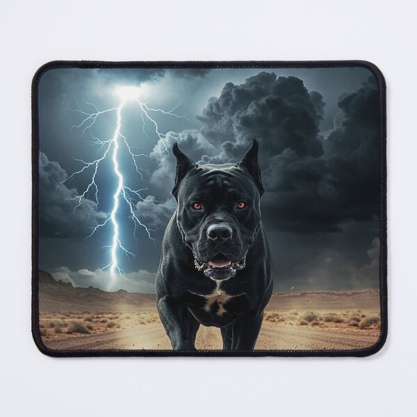 Item preview, Mysterious Dark Dog – Fantasy Creature Illustration designed and sold by Articooler.