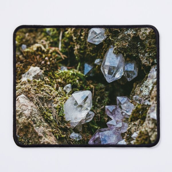 Item preview, Raw Crystals in Moss - New Naturalism Nature designed and sold by Jawoahl.