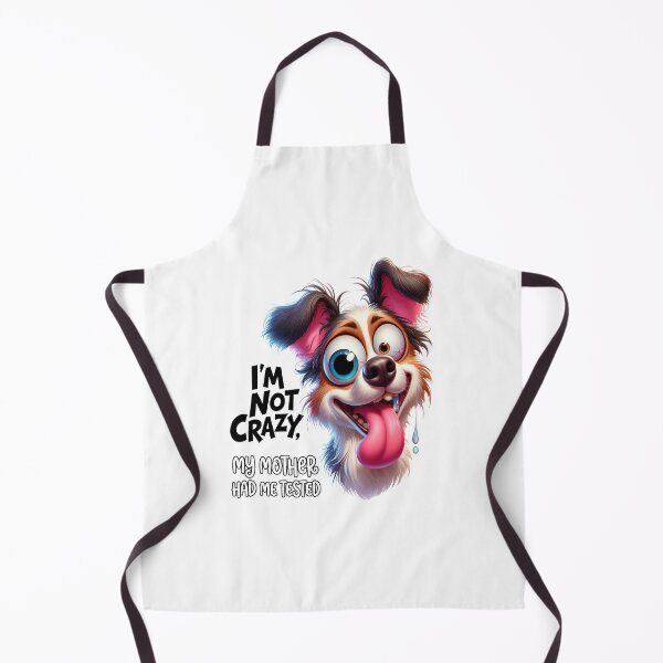 Item preview, Crazy looking dog with funny quote designed and sold by LoneAngel.