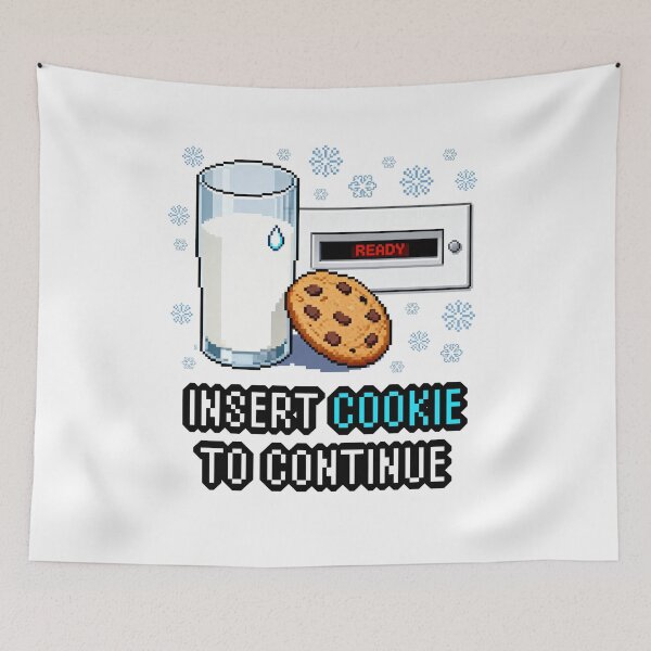 Item preview, Insert Cookie to Continue — Pixel Arcade Gag designed and sold by gstevensonart.