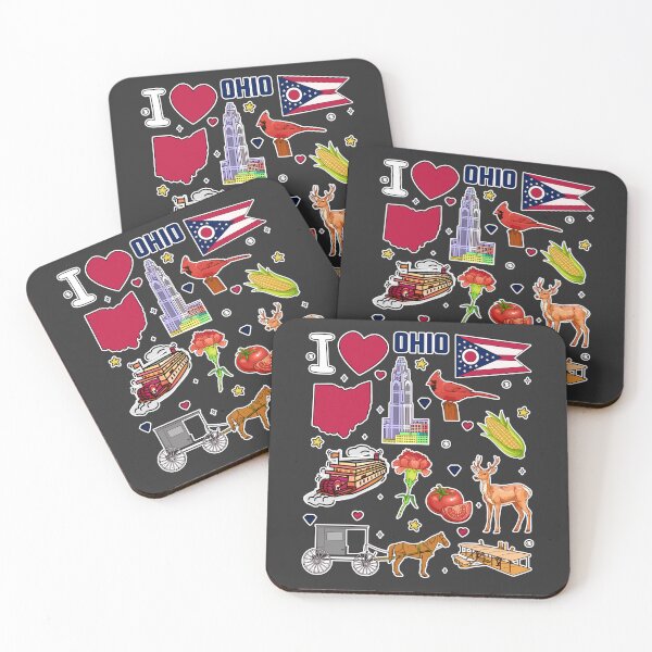 Item preview, Vintage Ohio Pride, A State Symbols Sticker Pack designed and sold by mashmosh.