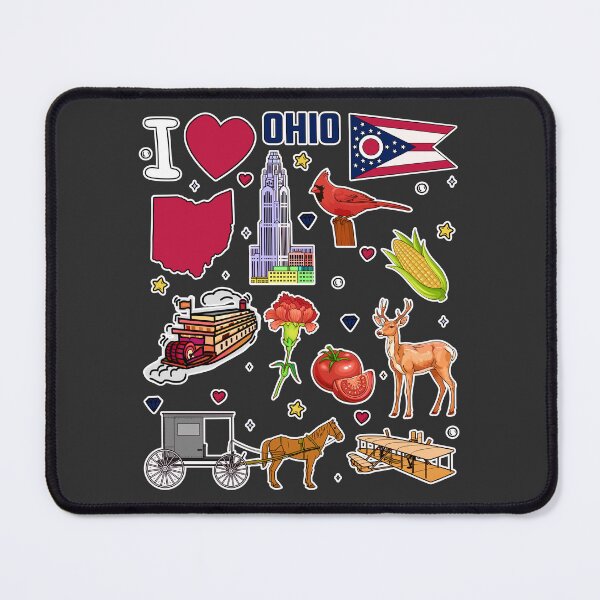 Item preview, Vintage Ohio Pride, A State Symbols Sticker Pack designed and sold by mashmosh.