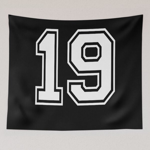 Item preview, Number 19 Birthday Gift Sports Player Team Numbered Jersey designed and sold by TysonLangosh.