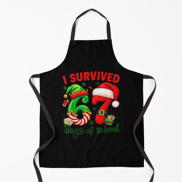 Item preview, I Survived 67 Days Of School Christmas Candy Cane Six Seven   designed and sold by JEFDodsonArt.