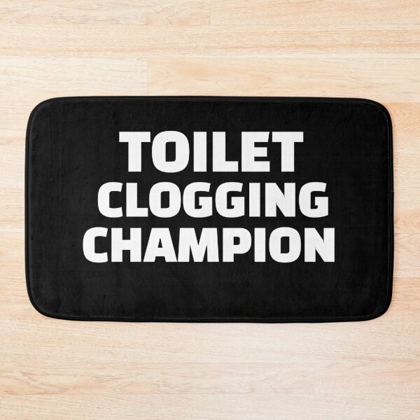 Item preview, Retro Bathroom Toilet Clogging Champ Meme Dad Poop Men Women designed and sold by BornBorn.