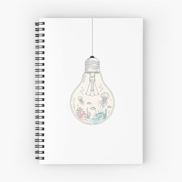 Item preview, Mini Świat w Żarówce | Meduzy i Morze | Konceptualny Minimalistyczny Art | Ocean w Żarówce designed and sold by Artadria.