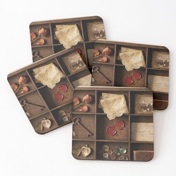 Item preview, Vintage Love Letters - Dark Academia Shadowbox designed and sold by SavinMercantile.