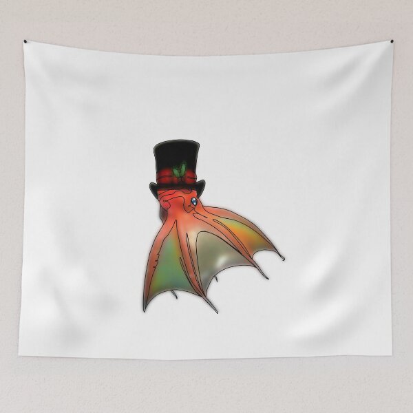 Item preview, Vampire Squid Wearing a Snowman Hat - animalzinhats designed and sold by Ashley’sAnimalz.