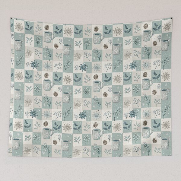 Item preview, Stylish checkered design for Christmas designed and sold by Merrylands Artshop.
