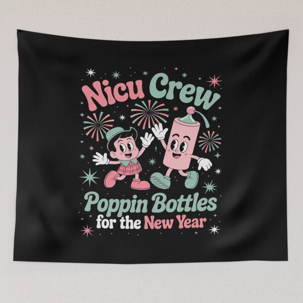 Item preview, NICU Crew Nurse Poppin' Bottles For The New Years L&D Nurse  designed and sold by MyzoToyota.