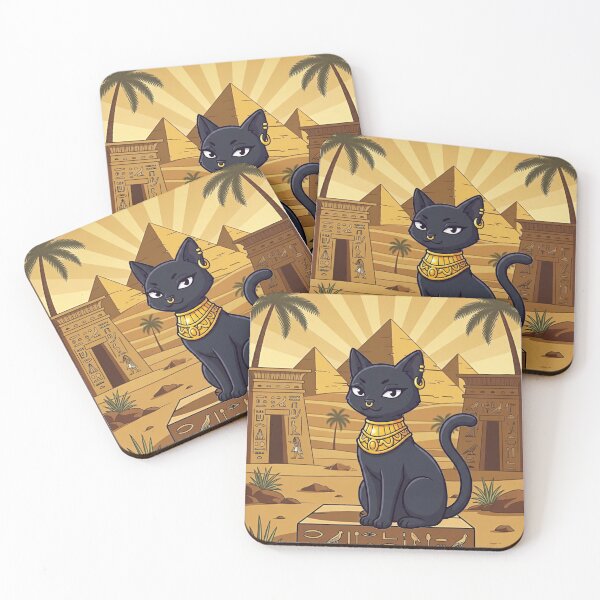 Item preview, Cute Cartoon Bastet Cat Figure Sticker designed and sold by Stickerna.
