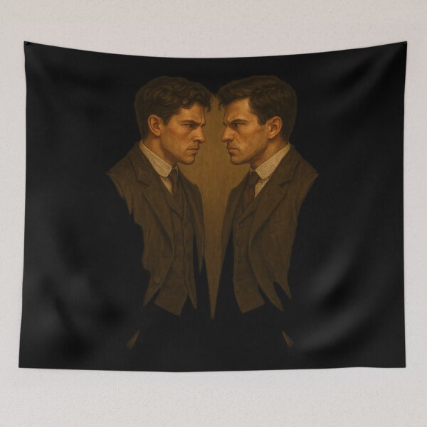 Item preview, Heated Rivalry Vintage Confrontation Aesthetic Art T-Shirt Design designed and sold by LatestDesign95.
