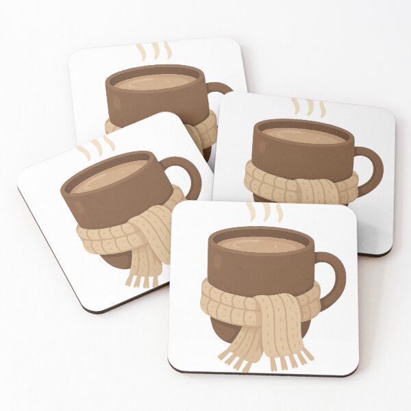 Item preview, Cozy Mug of Hot Cocoa with Scarf – Minimal Rustic Winter Scene designed and sold by Fernova.