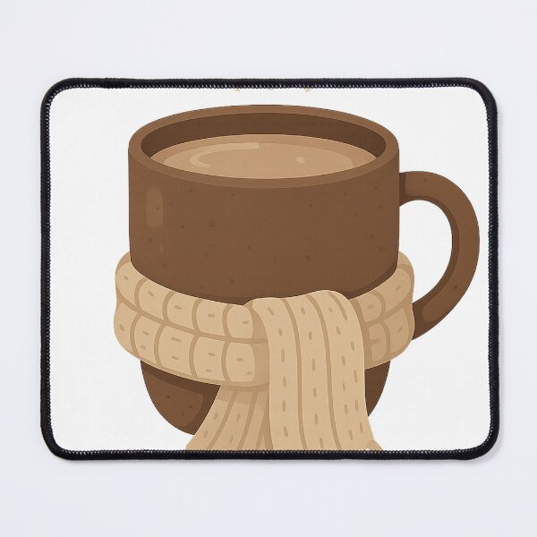Item preview, Cozy Mug of Hot Cocoa with Scarf – Minimal Rustic Winter Scene designed and sold by Fernova.