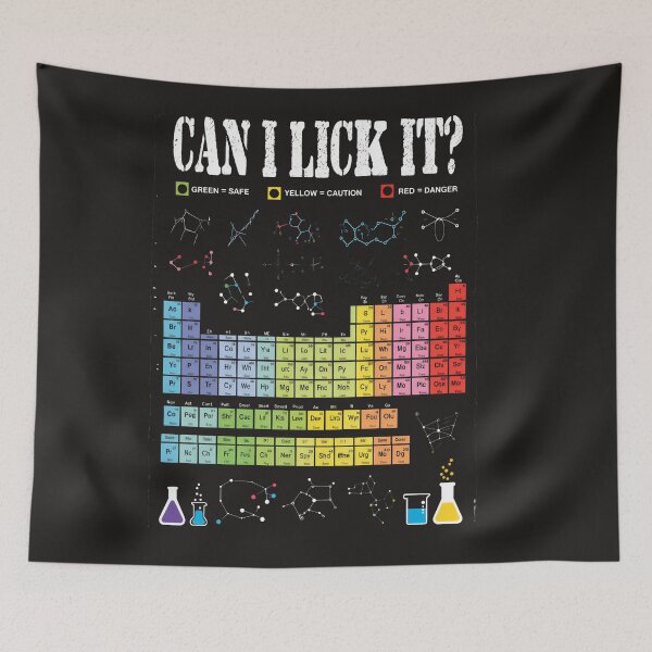 Item preview, Can I Lick It Periodic Table Funny Science Teacher Student  designed and sold by Clairenity Studio.