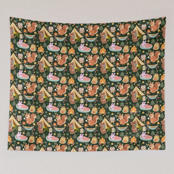 Item preview, Baby Campfire Tales seamless Pattern designed and sold by KJackArtwork.