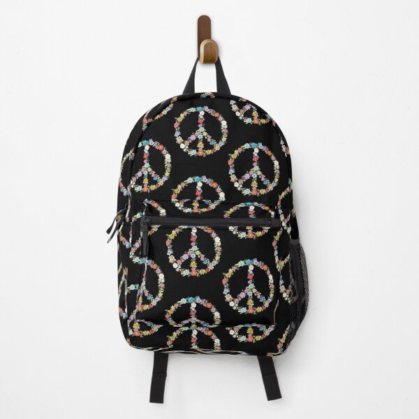Item preview, Floral Peace Sign Vibrant Boho Flowers By Merch, Limited Edition, Perfect Gift For You And Friends designed and sold by Trevor Miles.