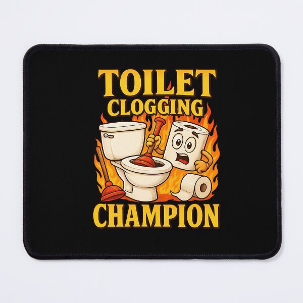 Item preview, Retro Bathroom Toilet Clogging Champ Meme Dad Poop Men Women designed and sold by BornBorn.