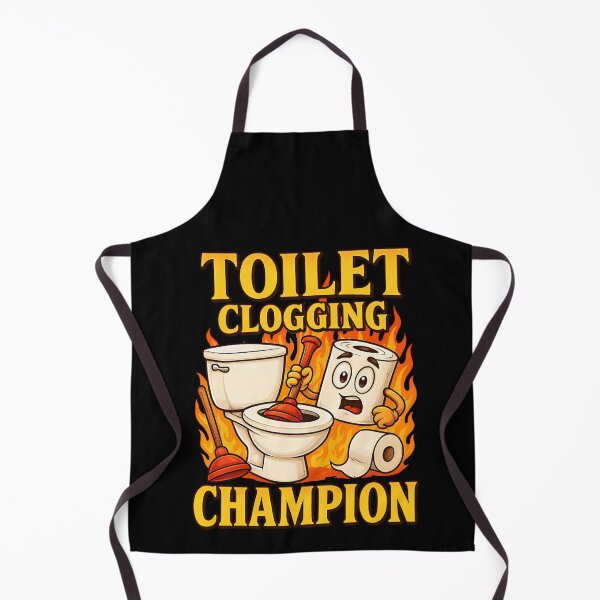 Item preview, Retro Bathroom Toilet Clogging Champ Meme Dad Poop Men Women designed and sold by BornBorn.