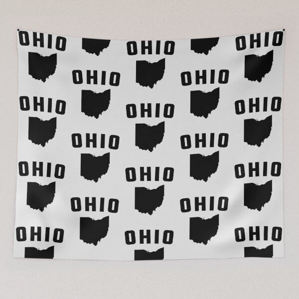Item preview, Bold Ohio State Silhouette - Modern Minimalist Map Pride Tee designed and sold by mashmosh.