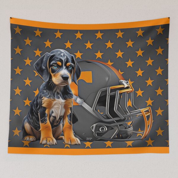 Item preview, Tennessee Bluetick - Orange Stars designed and sold by Pickle Wicked Designs.