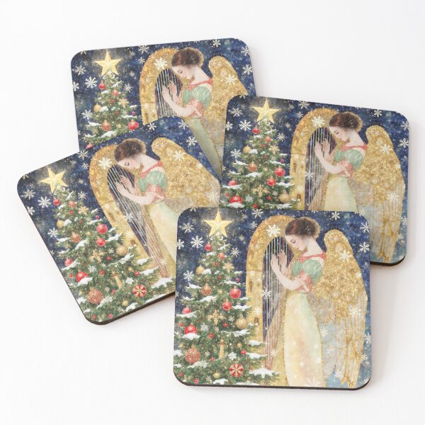 Item preview, Christmas Angel Playing the Harp designed and sold by M-Y-A-R-T-.