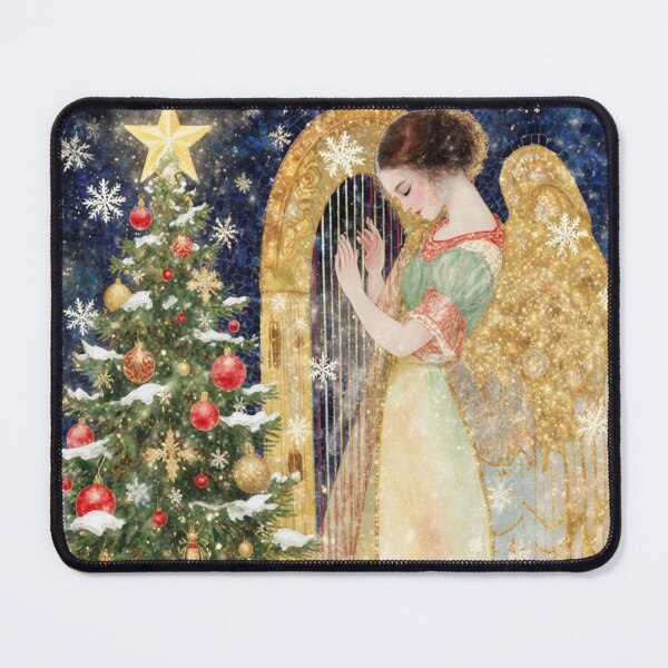 Item preview, Christmas Angel Playing the Harp designed and sold by M-Y-A-R-T-.