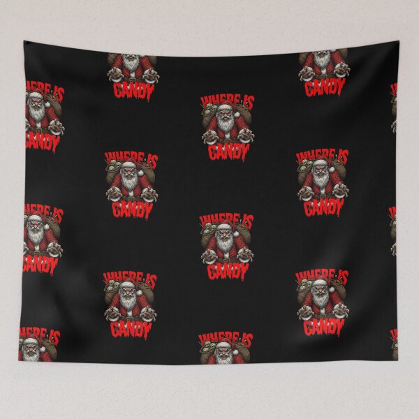 Item preview, Scary Evil Santa "Where Is Candy" - Horror Christmas Krampus designed and sold by SC-Shop-.
