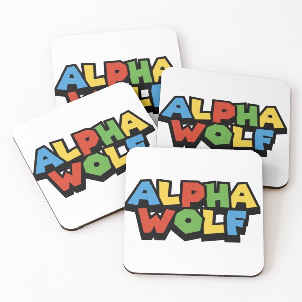Item preview, Alpha Wolf - Band Sticker (Super Mario) designed and sold by Kev Prescott.